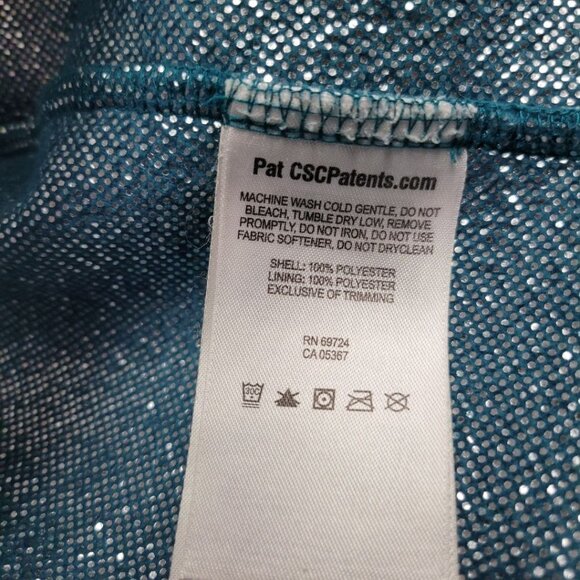 Columbia Fleece Zip Up Teal Blue Green Collar Girls Size Small Childrens School - Picture 7 of 9